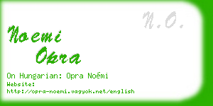 noemi opra business card