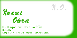 noemi opra business card